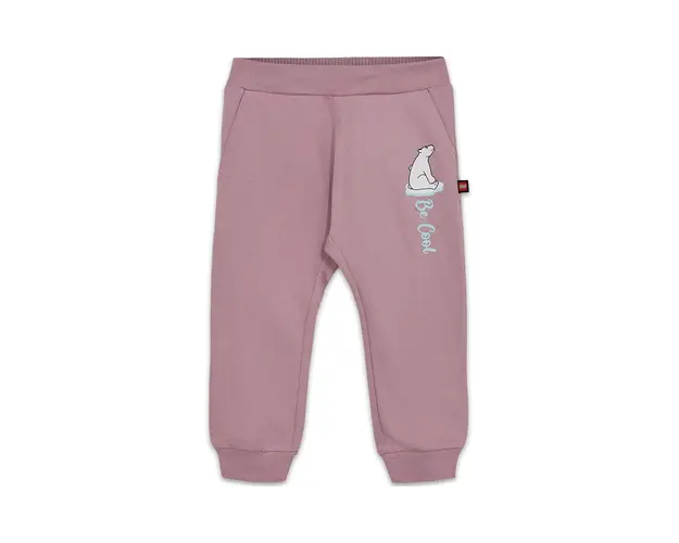 Lego pantaloni de trening din bumbac pentru copii LWPECOS 600 culoarea violet, cu imprimeu, 12011360