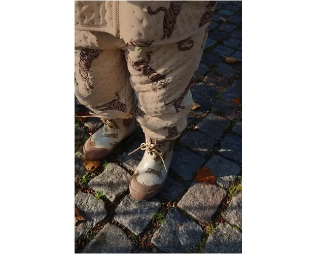 Konges Sløjd pantaloni de trening pentru copii THERMO PANTS GRS culoarea maro, KS101241