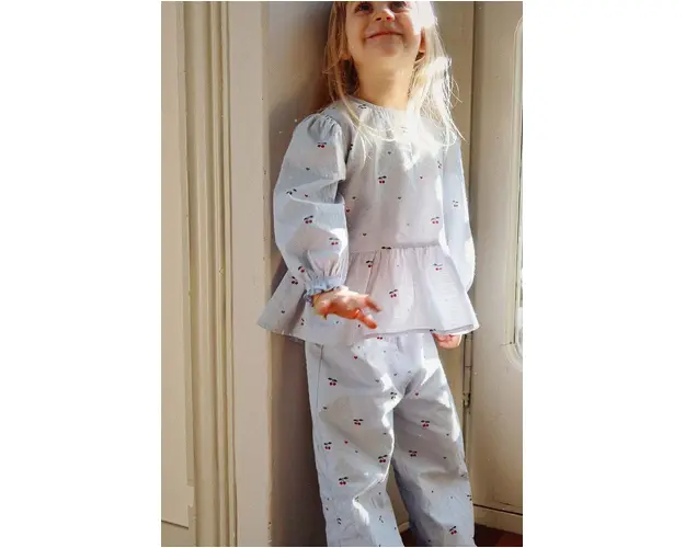 Konges Sløjd pantaloni de bumbac pentru copii EVIA PANTS GOTS modelator, KS101397