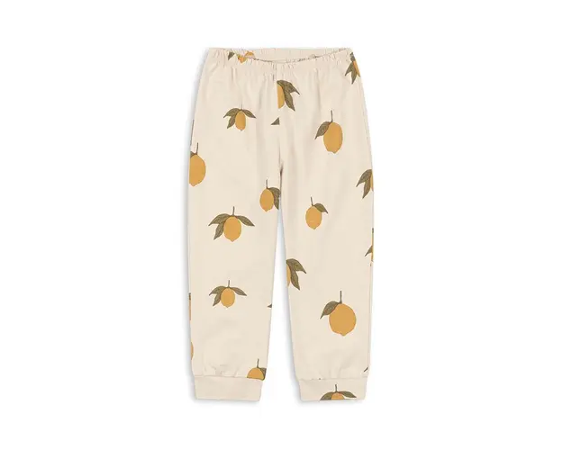 Konges Sløjd pantaloni de trening din bumbac pentru copii DREY PANTS GOTS culoarea bej, modelator, KS101488