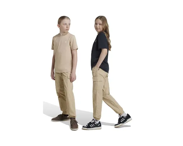 adidas Originals pantaloni de trening pentru copii CARGO PANTS culoarea bej, neted, IX7620