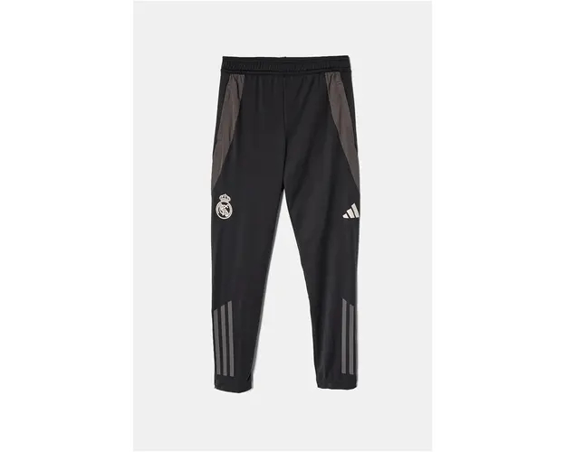 adidas Performance pantaloni de trening pentru copii REAL EU TR PNTY culoarea gri, modelator, IT5127