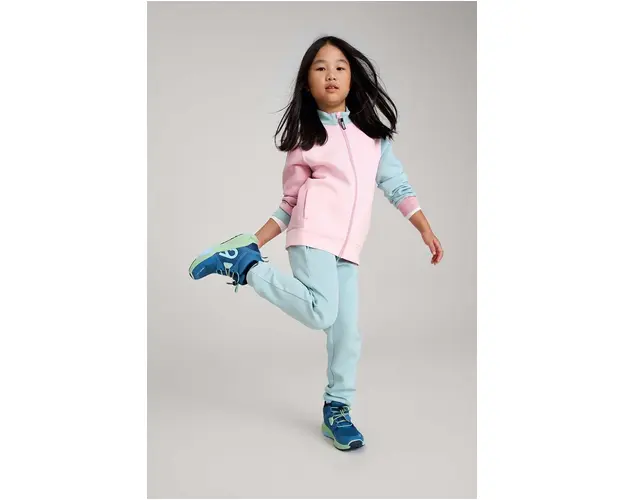 Reima pantaloni de trening pentru copii Letkis culoarea turcoaz, neted, 5200266A