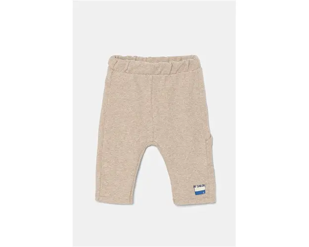 United Colors of Benetton pantaloni bebe culoarea bej, neted, 38KHAF01W