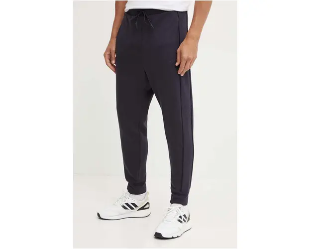 Boss Green pantaloni de trening culoarea albastru marin, neted, 50518196