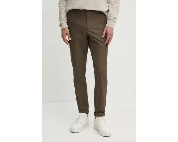 BOSS pantaloni barbati, culoarea verde, mulata, 50519136