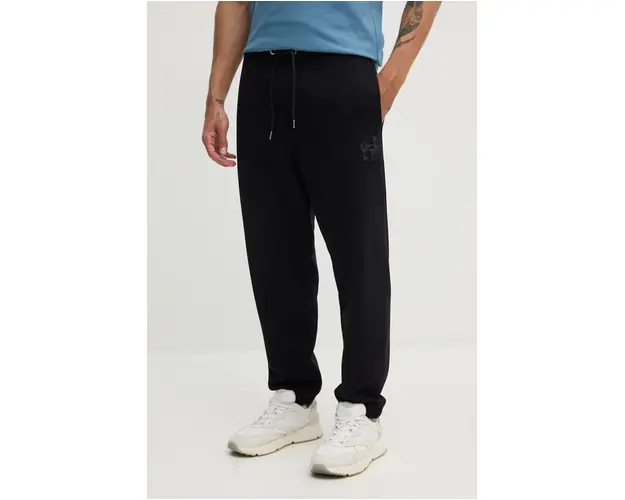 BOSS pantaloni de trening din bumbac culoarea negru, neted, 50518728