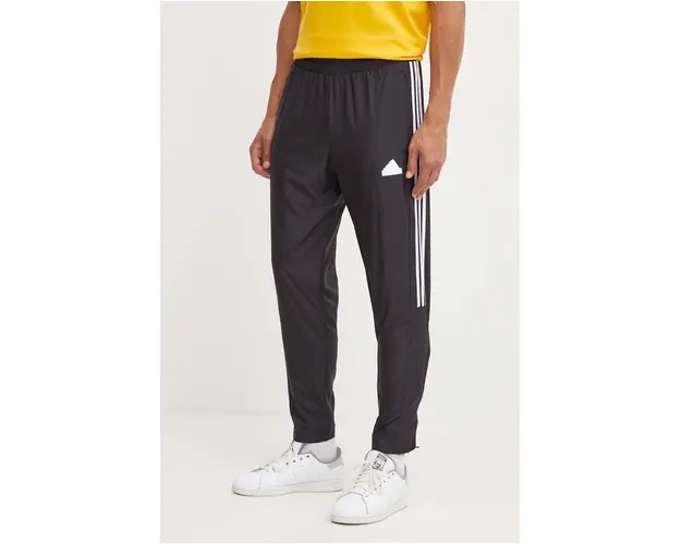 adidas pantaloni Tiro barbati, culoarea negru, cu imprimeu, IX1348