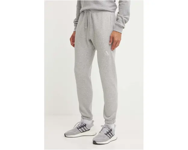 adidas pantaloni de trening All SZN culoarea gri, melanj, IY4148
