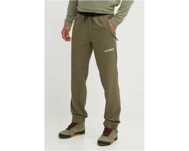 adidas TERREX pantaloni de exterior Liteflex culoarea verde, IQ3510