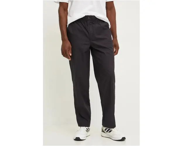Hummel pantaloni de bumbac culoarea negru, drept, 226042