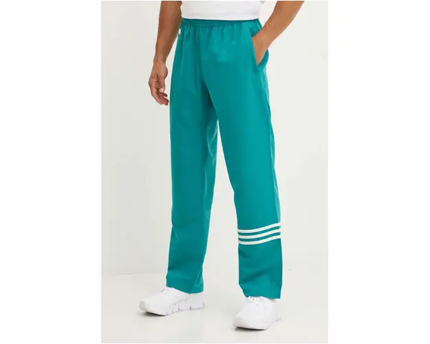 adidas Originals pantaloni de trening culoarea turcoaz, cu imprimeu, JF9159