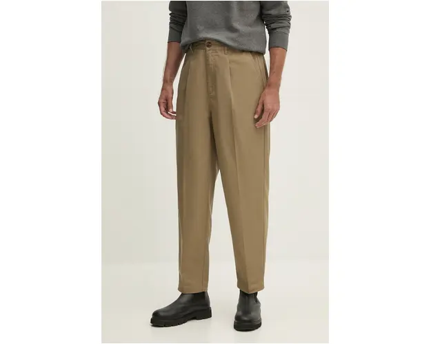 Barbour pantaloni barbati, culoarea bej, cu fason chinos, MTR0751