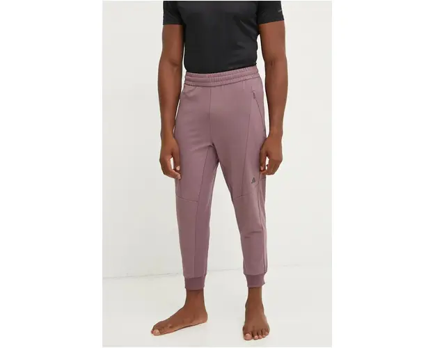 adidas Performance pantaloni de antrenament Designed for Training culoarea roz, neted, JE8032