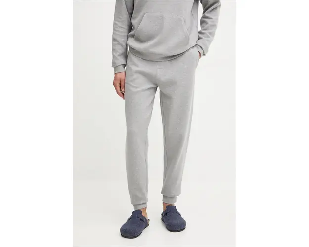 BOSS pantaloni barbati, culoarea gri, neted, 50527560