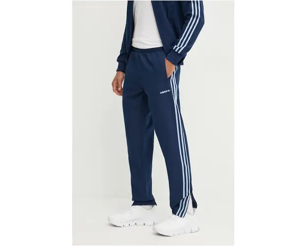 adidas Originals pantaloni de trening culoarea albastru marin, cu imprimeu, IX9625