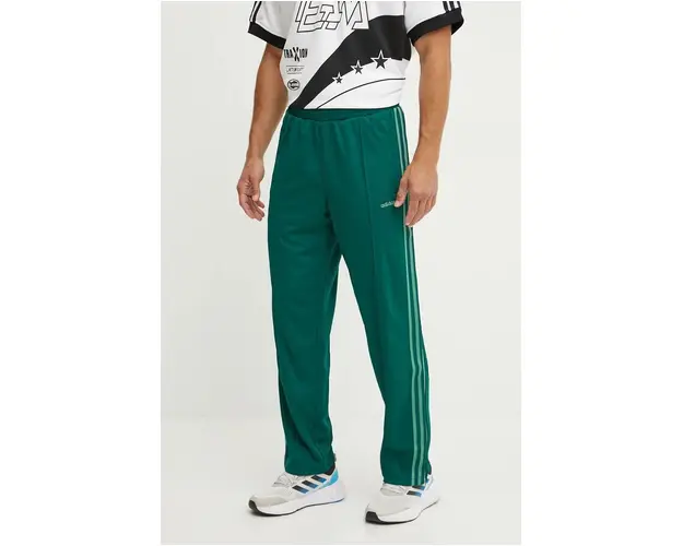 adidas Originals pantaloni de trening culoarea verde, modelator, IX9627