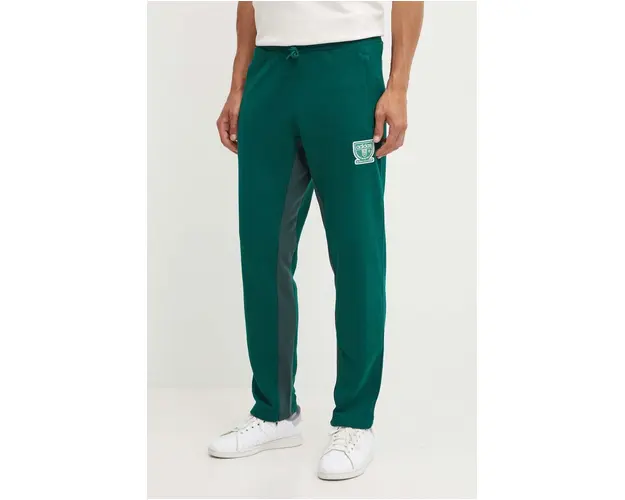adidas Originals pantaloni de trening culoarea verde, cu imprimeu, IX9632