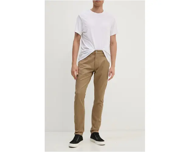 G-Star Raw pantaloni barbati, culoarea bej, mulata, D25179-C105