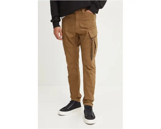 G-Star Raw pantaloni barbati, culoarea maro, cu fason cargo, D24307-D504
