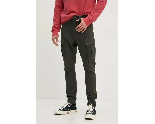 G-Star Raw pantaloni barbati, culoarea gri, cu fason cargo, D24307-D504