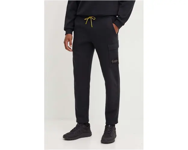 Columbia pantaloni de trening Wallowa Fleece culoarea negru, neted, 2090821