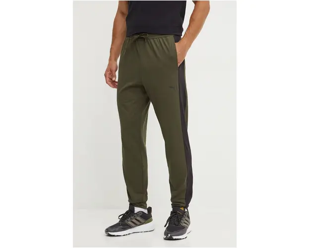 Puma pantaloni de antrenament Cloudspun culoarea verde, neted, 525717