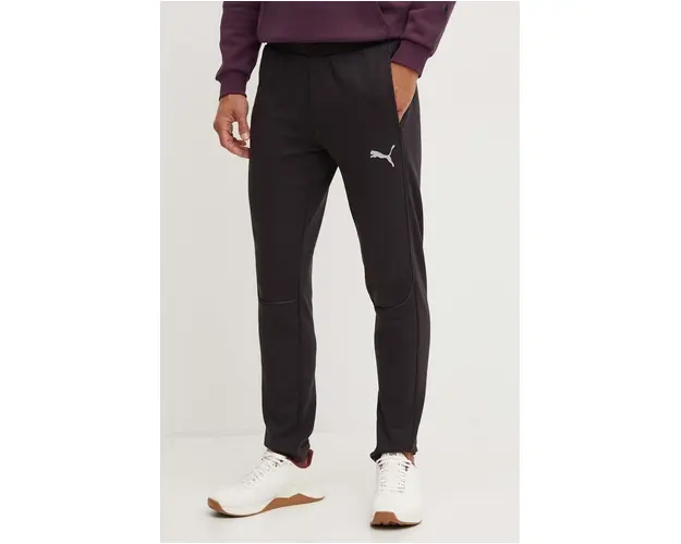 Puma pantaloni de trening culoarea negru, cu imprimeu, 658532