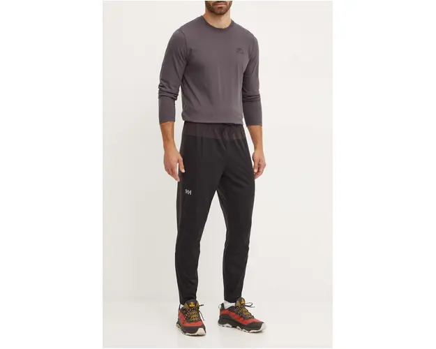 Helly Hansen pantaloni de trening Tech Trail culoarea negru, 63355