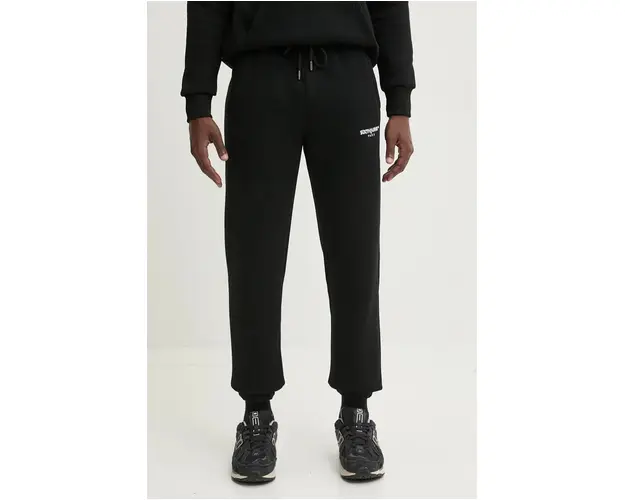Sixth June pantaloni de trening culoarea negru, cu imprimeu, 23612
