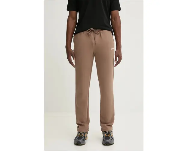 Sixth June pantaloni de trening culoarea bej, cu imprimeu, 25327