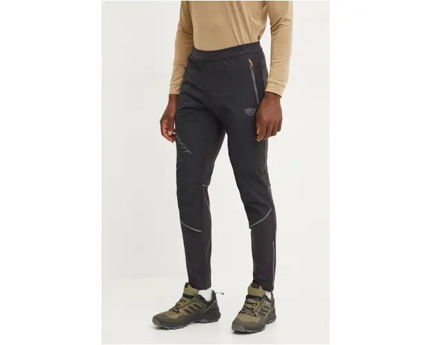 Dynafit pantaloni sport Alpine Hybrid barbati, culoarea negru, mulata, 08.0000071608
