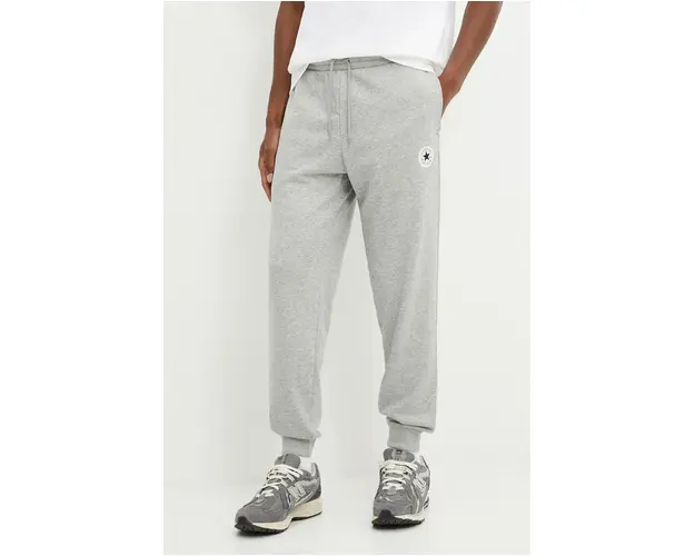Converse pantaloni de trening culoarea gri, melanj, 10026982-A02