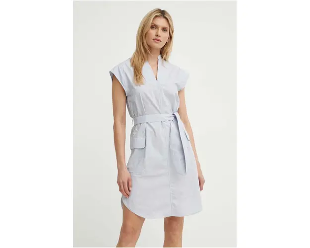 G-Star Raw rochie din bumbac mini, drept, D24622-C667