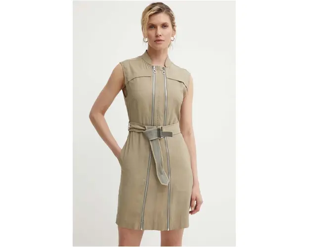 G-Star Raw rochie culoarea bej, mini, drept, D24624-D522