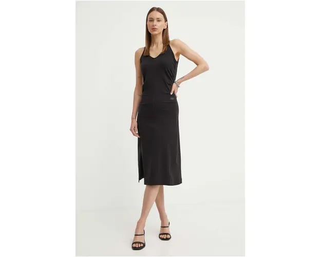 G-Star Raw rochie din bumbac culoarea negru, mini, mulata, D24573-B771