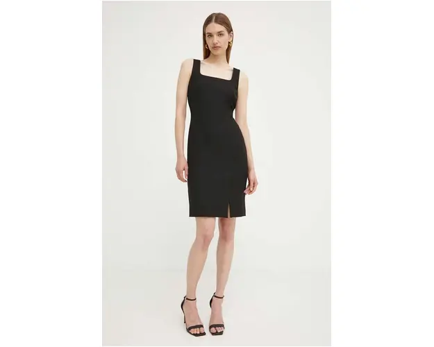 BOSS rochie culoarea negru, mini, mulata, 50518439