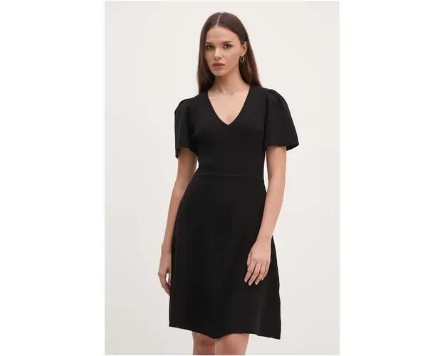 Dkny rochie culoarea negru, mini, evazati, DD4EN992