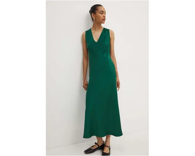 Weekend Max Mara rochie culoarea verde, maxi, evazati, 2425226011600