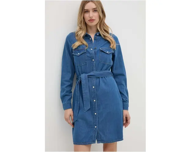 Pepe Jeans rochie REGULAR DENIM DRESS mini, drept, PL953581HT8