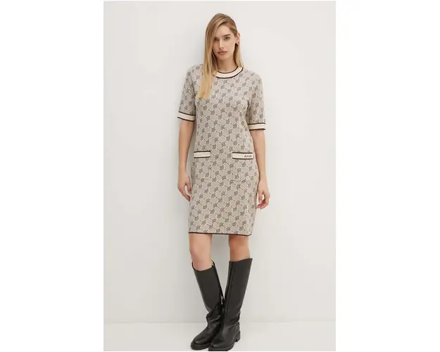 Joop! rochie culoarea bej, mini, drept, 30042805