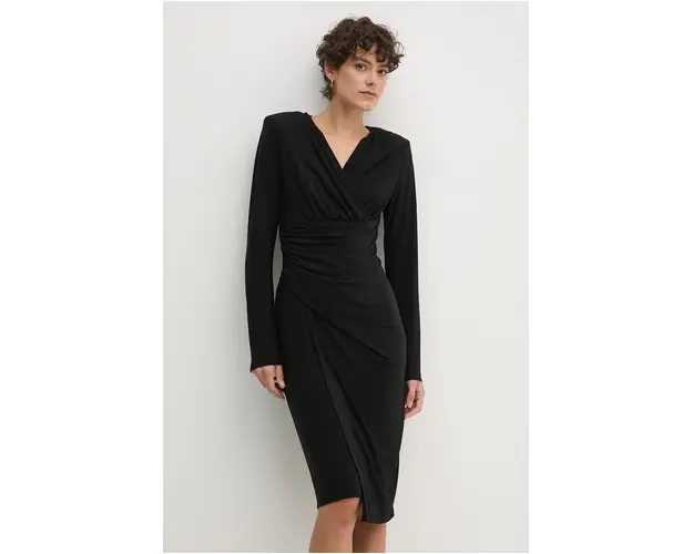 Joseph Ribkoff rochie culoarea negru, mini, mulata, 244024