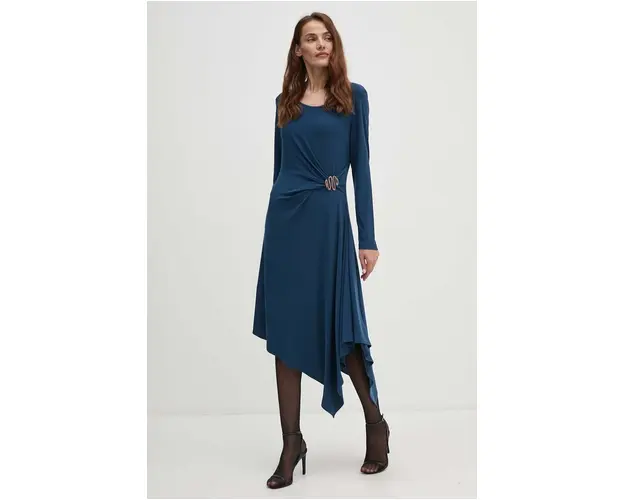 Joseph Ribkoff rochie culoarea albastru marin, mini, evazati, 243153
