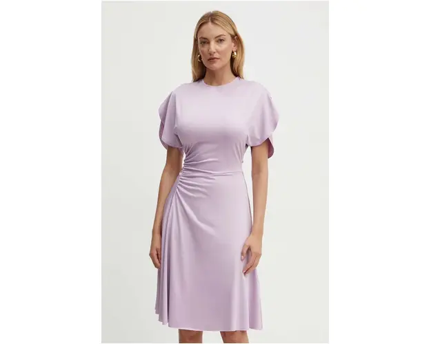 Victoria Beckham rochie culoarea violet, mini, evazati, 1324JDR005611A