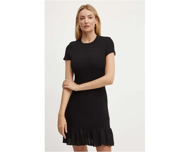MICHAEL Michael Kors rochie culoarea negru, mini, mulata, MT482FK7R3