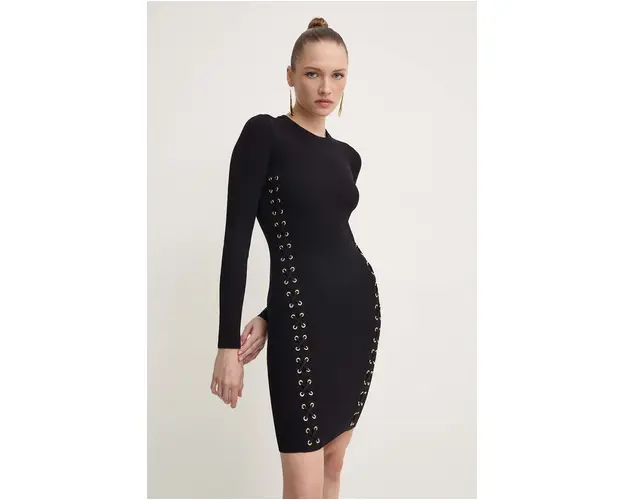 MICHAEL Michael Kors rochie culoarea negru, mini, mulata, MT482FQ5ZV