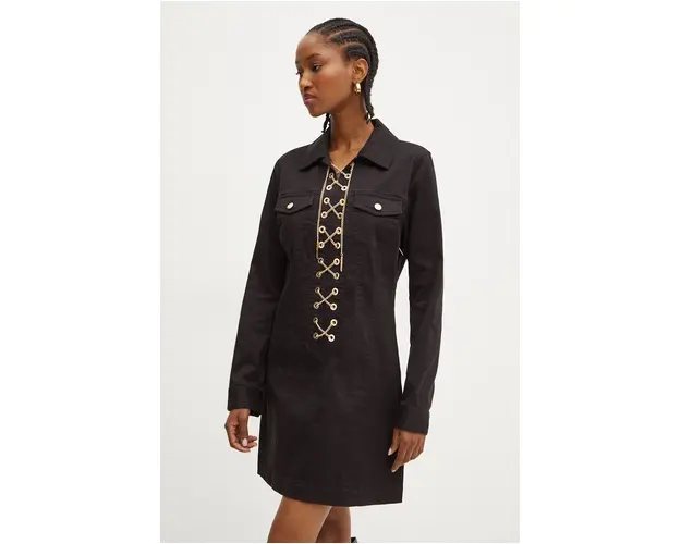 MICHAEL Michael Kors rochie culoarea negru, mini, drept, MT482GV3X6