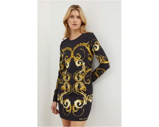 Versace Jeans Couture rochie culoarea negru, mini, drept, 77HAO9P1 NS539