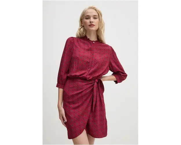 Pepe Jeans rochie PICCI culoarea rosu, mini, evazati, PL953611