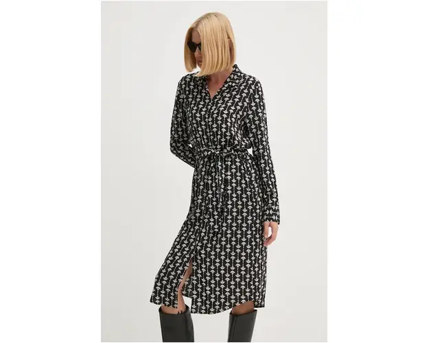 Joop! rochie culoarea negru, mini, evazati, 30043989